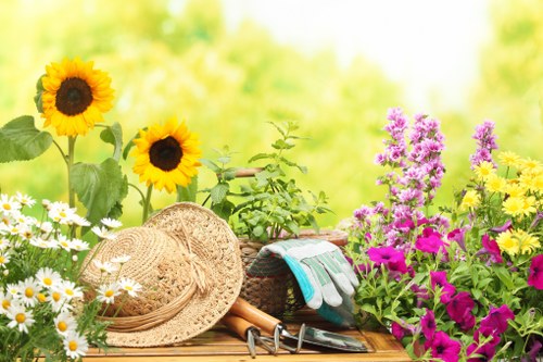 Equipment checks for garden maintenance work